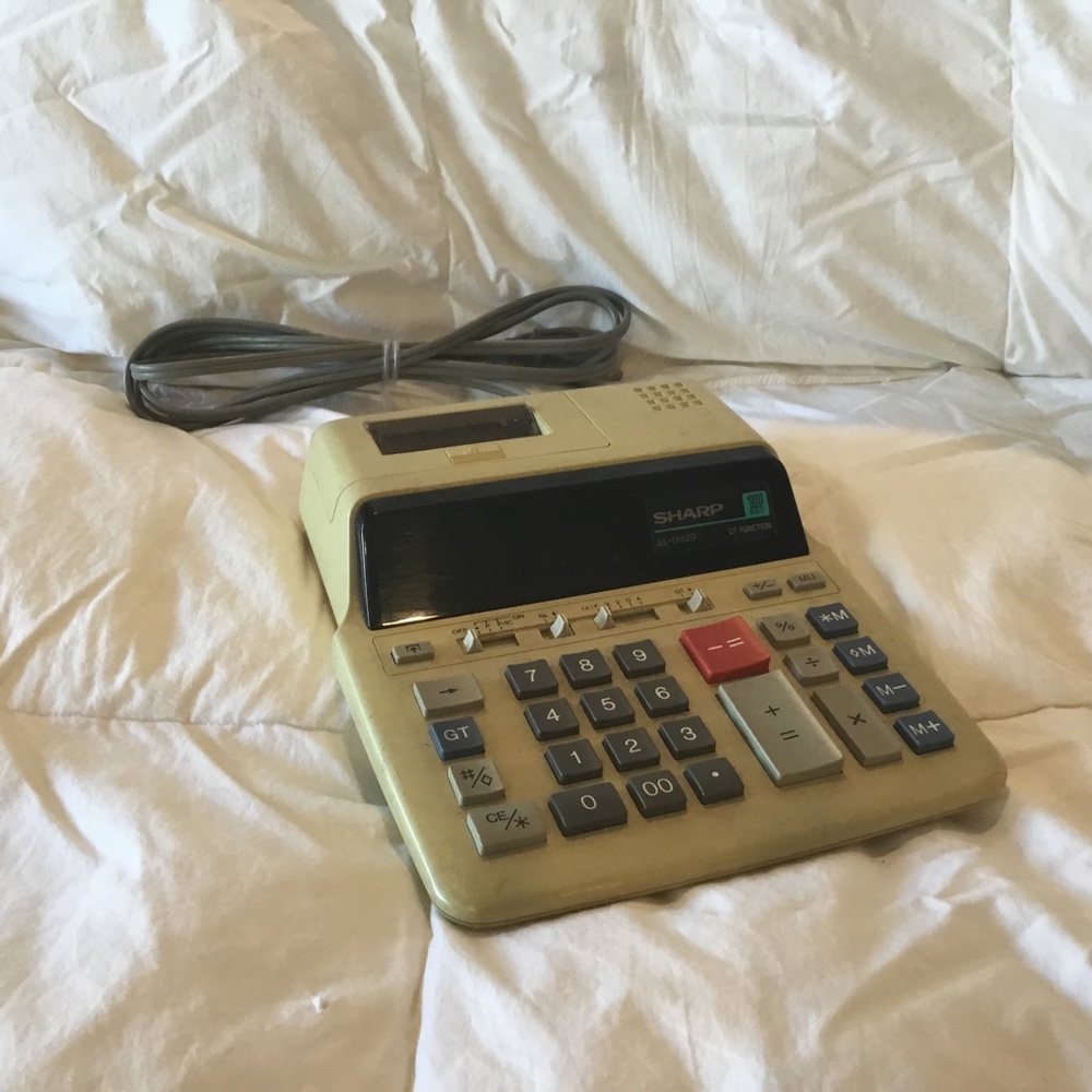 Sharp Calculator EL1192G. Vintage